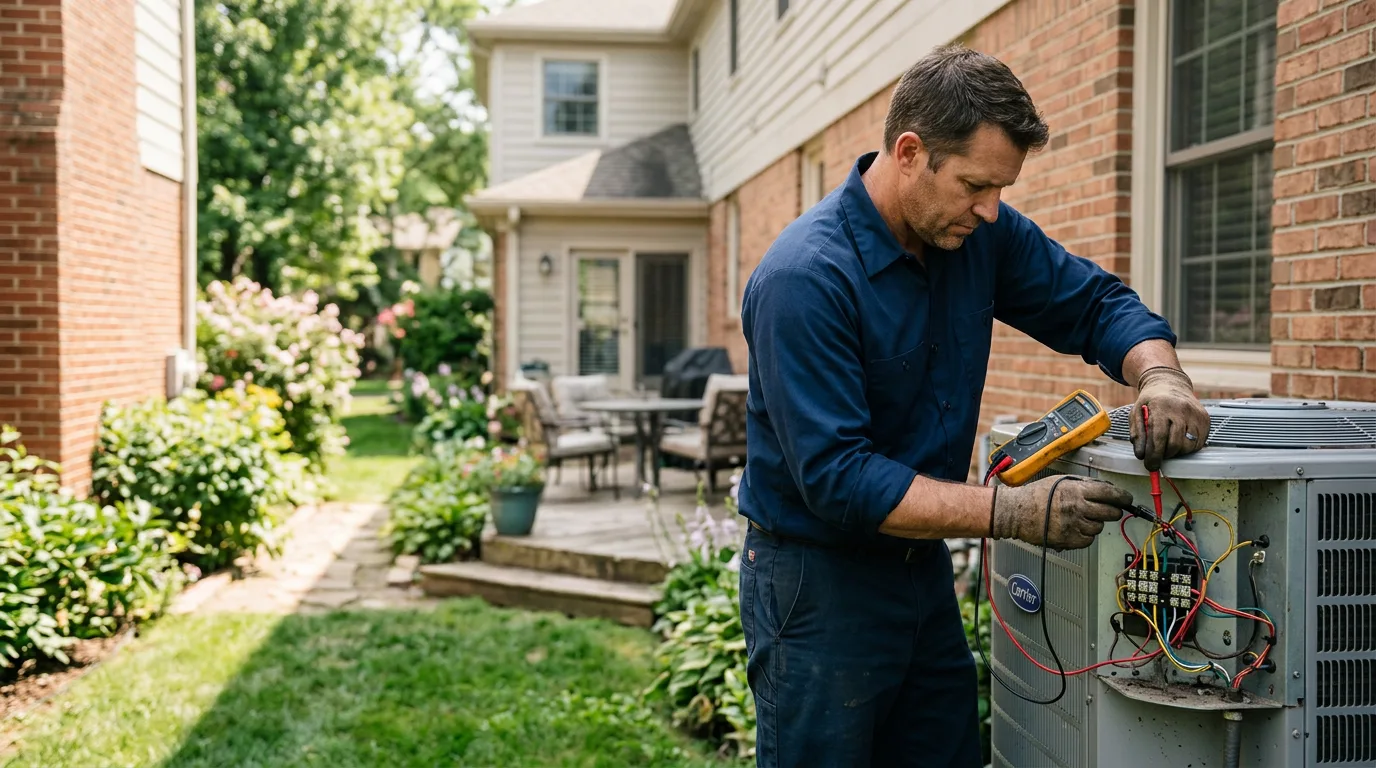 HVAC technician working near Bentley, MI